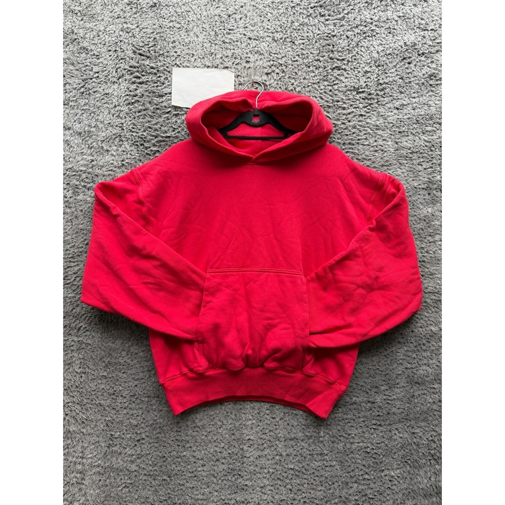 NWOT Yeezy Gap Double Layered Boxy Cropped Heavyweight Hoodie Red Size M